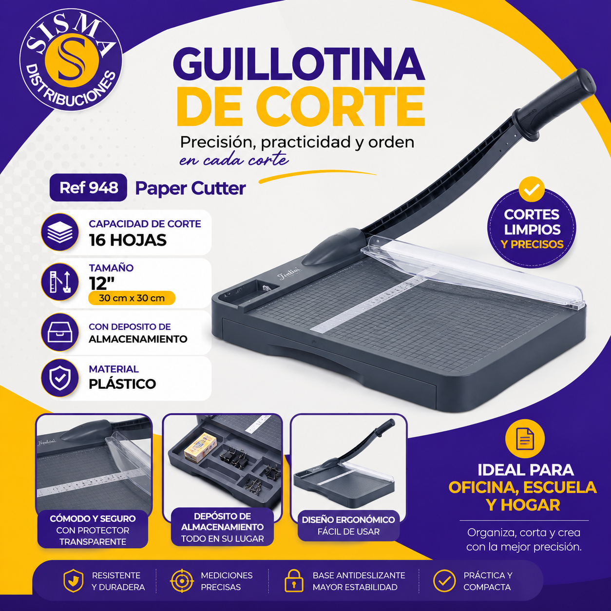 GUILLOTINA PLASTICA 12 ”  REF. 948